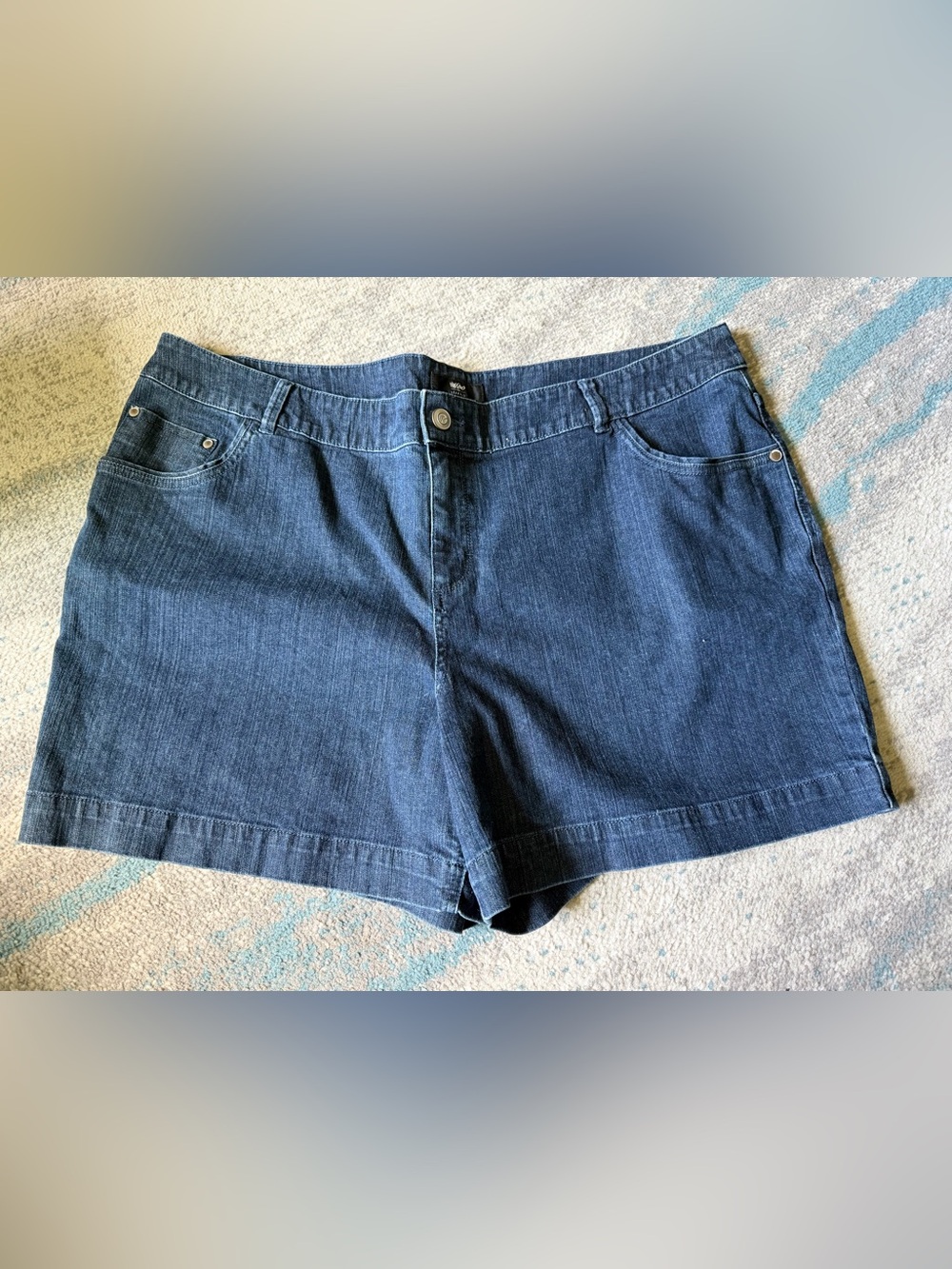 Size 26 Dark Blue Denim Women’s Shorts - Clean Casual Style
